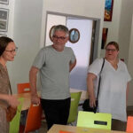 Expositions au restaurant Escale et Habitat, des travaux des élèves d'Emilie Cousin, et 1ere exposition de Mélanie Fréval