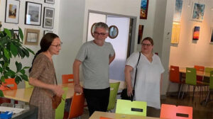 Expositions au restaurant Escale et Habitat, des travauxx des élèves d'Emilie Cousin, et 1ere exposition de Mélanie Fréval